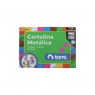 CARPETA CON PAPEL CARTULINA METALICA TORRE