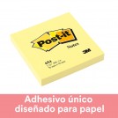 NOTA ADHESIVA 654 7.6 X 7.6 CM BLOCK AMARILLO 100 HOJAS