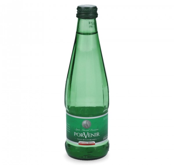 AGUA MINERAL SIN GAS ENVASE DE VIDRIO 330 CC