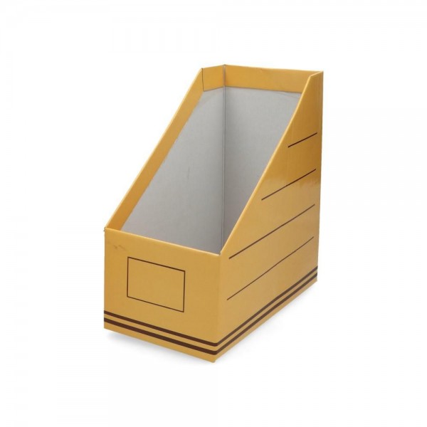 CAJA DE ARCHIVO REVISTERO CARTA AMARILLO N21 LOMO 10.5 CM