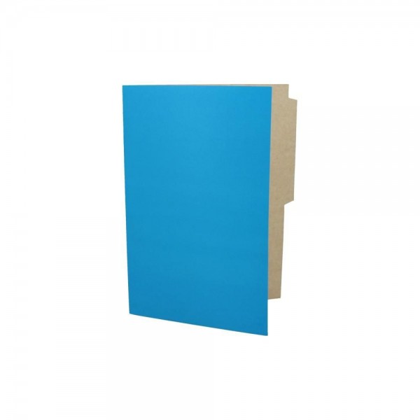 CARPETA CARTULINA PIGMENTADA OFICIO CELESTE BRILLANTE