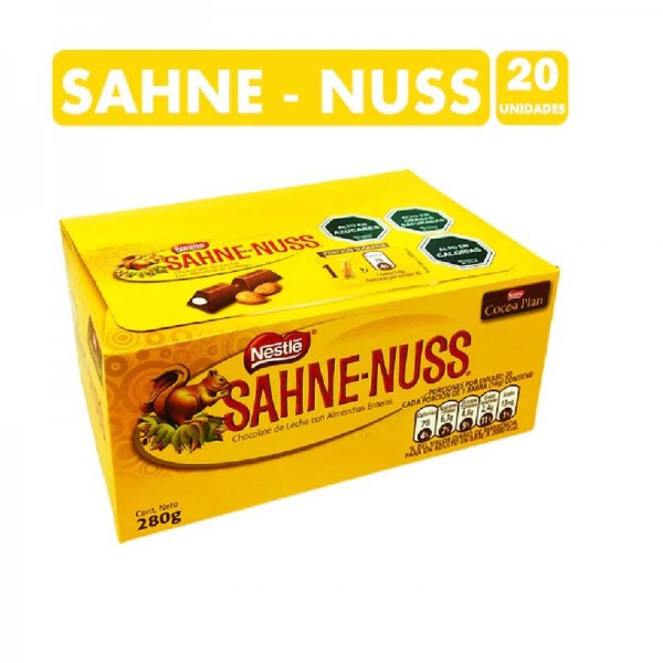 CHOCOLATE SAHNE NUSS DISPLAY 20X 14 GR