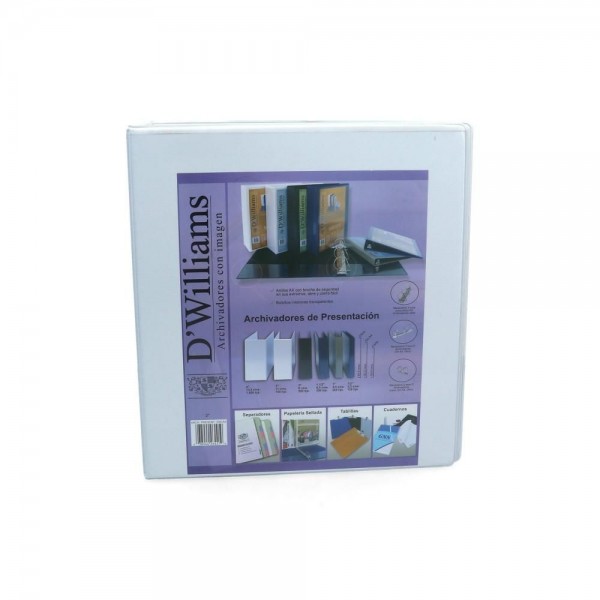 ARCHIVADOR CATALOGO A4 2 AROS 2.0 BLANCO 520 HOJAS