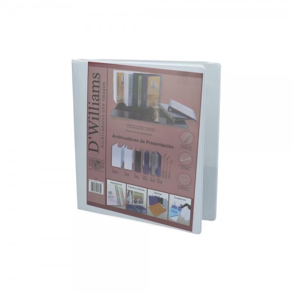 ARCHIVADOR CATALOGO CARTA 3 AROS 0.5 BLANCO 150 HJ