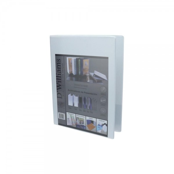 ARCHIVADOR CATALOGO OFICIO 2 AROS 1.0 BLANCO 250 HOJAS
