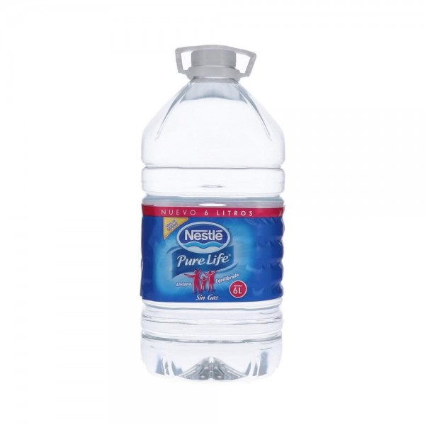 AGUA PURIFICADA PURE LIFE SIN GAS BIDON 6 LT