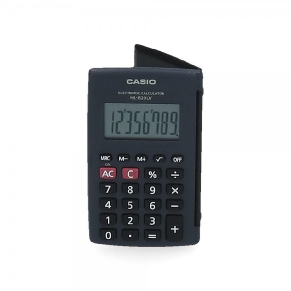 CALCULADORA BOLSILLO 8 DIGITOS VERTICAL HL 820LVBK