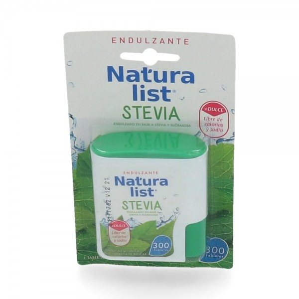 ENDULZANTE EN TABLETAS STEVIA 300 UN CON DOSIFICADOR