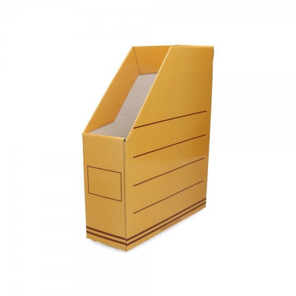 CAJA DE ARCHIVO REVISTERO OFICIO AMARILLO N22 LOMO 9.5 CM