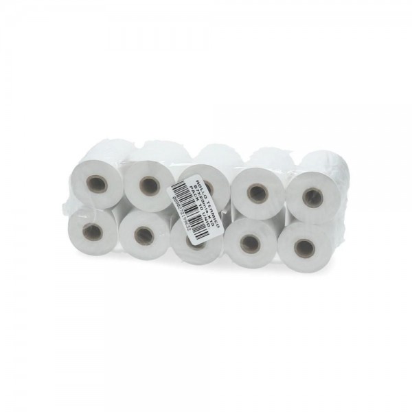 ROLLO PAPEL TERMICO PAQUETE 57 MM X 20 MT X 13 CM 55 GR 10 UN