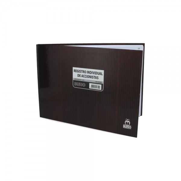 LIBRO ADMINISTRATIVO REGISTRO INDIVIDUAL ACCIONISTAS 100 HOJAS