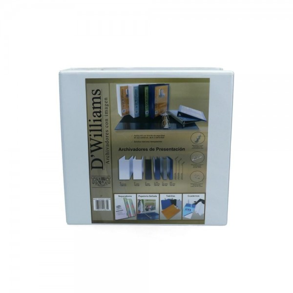 ARCHIVADOR CATALOGO CARTA 3 AROS 3.0 BLANCO 700 HOJAS