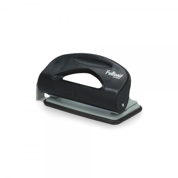 PERFORADORA PEQUEÑA PLASTICA NEGRA CAJA 10 HOJAS