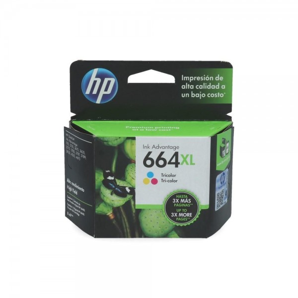 CARTUCHO F6V30AL 664XL COLOR HASTA 330 PÁGINAS