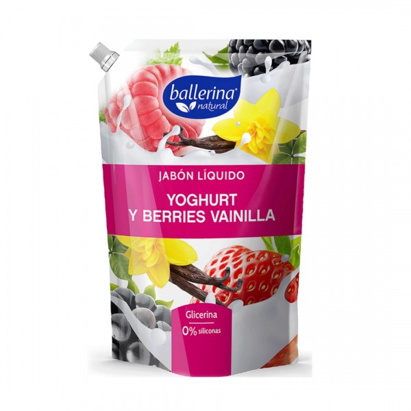 JABON LIQUIDO YOGURT Y BERRIES VAINILLA 750 ML