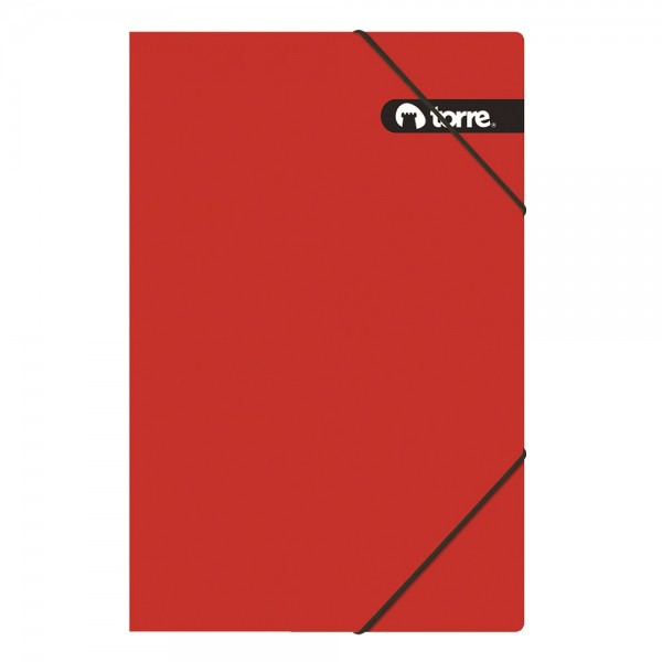 CARPETA CON ELASTICO OFICIO ROJA