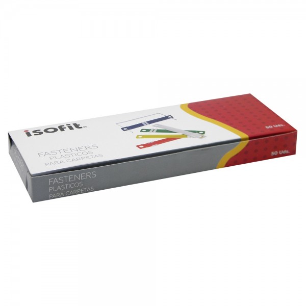 ACCOCLIP PLASTICO COLORES SURTIDOS CAJA 50 UN