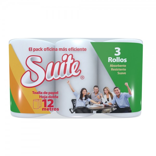 TOALLA ABSORBENTE DOS HOJAS 12 MT X 3