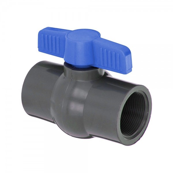 VALVULA BOLA 25 MM PVC MANILLA AZUL