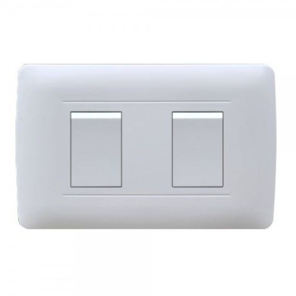 INTERRUPTOR BLANCO ARMADO DOBLE 9/15