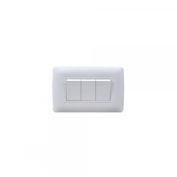 INTERRUPTOR BLANCO ARMADO TRIPLE 9/32