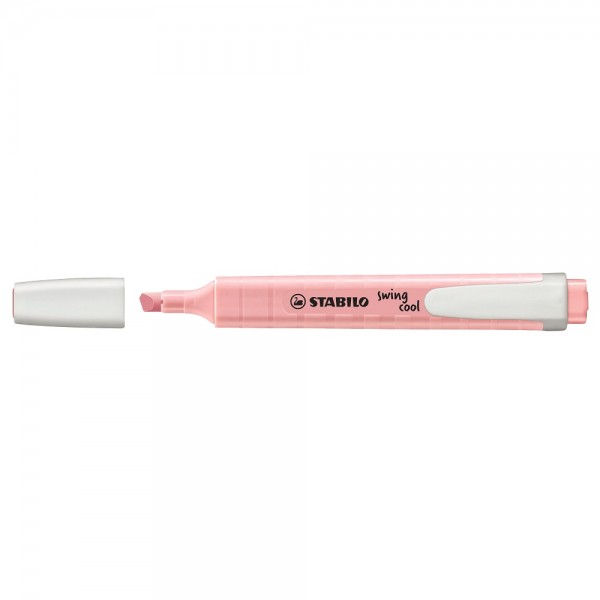 DESTACADOR ROSADO PASTEL PUNTA BISELADA SWING COOL