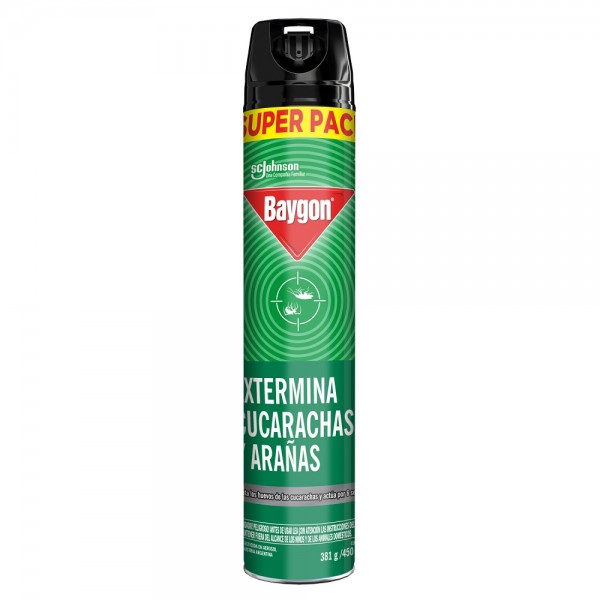 INSECTICIDA AEROSOL MATA ARAÑAS Y CUCARACHAS 450 CC