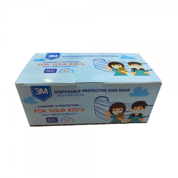 MASCARILLA 3 PLIEGUES INFANTIL UNISEX 50 UN  