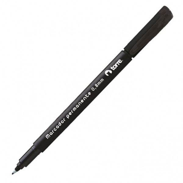 MARCADOR PERMANENTE PUNTA FINA 0.8 MM NEGRO