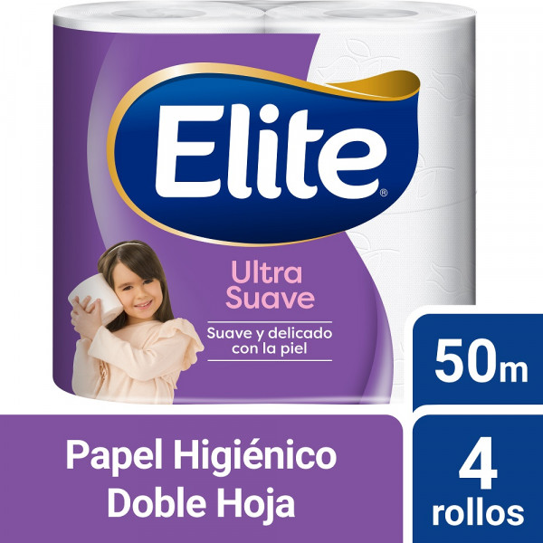 PAPEL HIGIENICO ULTRA DOBLE HOJA 4 ROLLOS X 50 MT