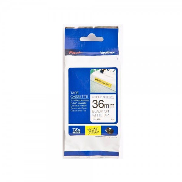 CINTA TZE-S261 NEGRO/BLANCO 36 MM (1.4