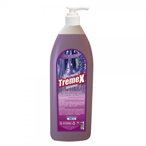 JABON LIQUIDO CON VALVULA LAVANDA 1 LT