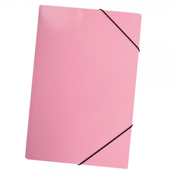 CARPETA CON ELASTICO ESTANDAR OFICIO CARTA ROSADO PASTEL