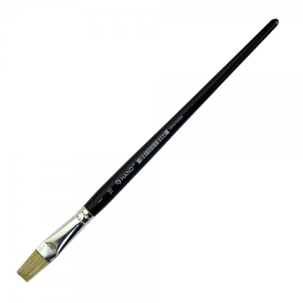 PINCEL PLANO PELO CERDA MANGO LARGO N 16