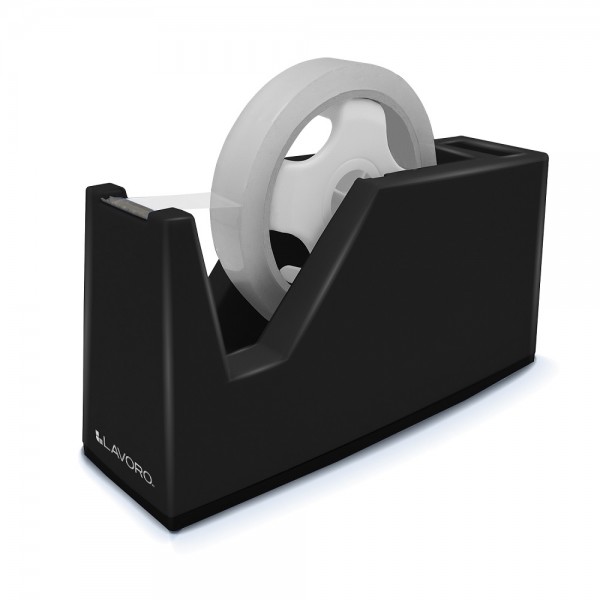 DISPENSADOR CINTA ADHESIVA MESÓN 21 X 6.5 X 10.5 NEGRO