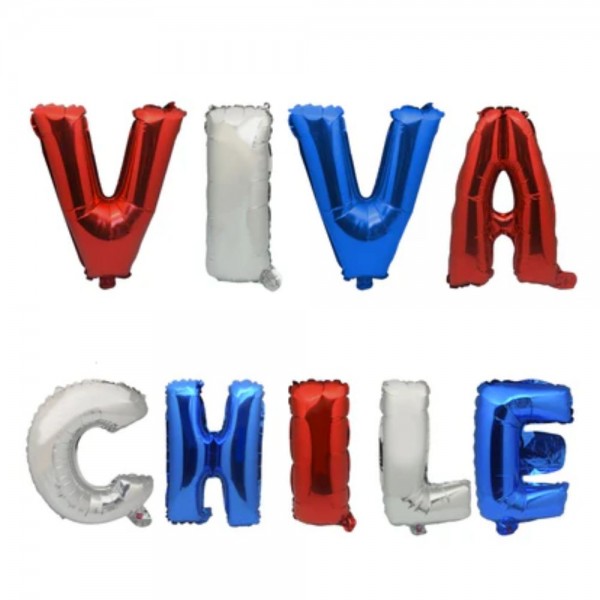 GLOBO METALICO VIVA CHILE