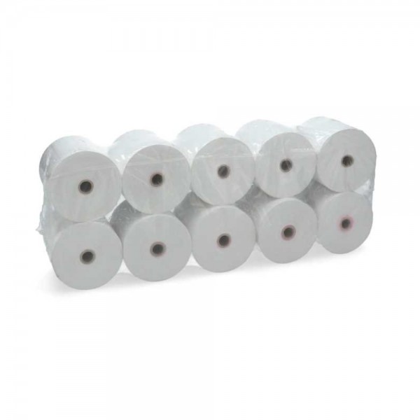 ROLLO PAPEL TERMICO BLANCO 80 MM X 80MT X 13 48 GR 10 UN