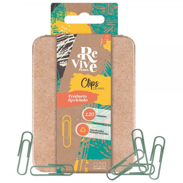 CLIPS REDONDO METAL 28 MM 120 UN REVIVE