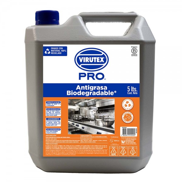 LIMPIADOR ANTIGRASA BIODEGRADABLE BAMBU 5 LT
