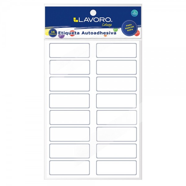 ETIQUETA PARA MARCAR ROPA 63X23 MM 16 UN
