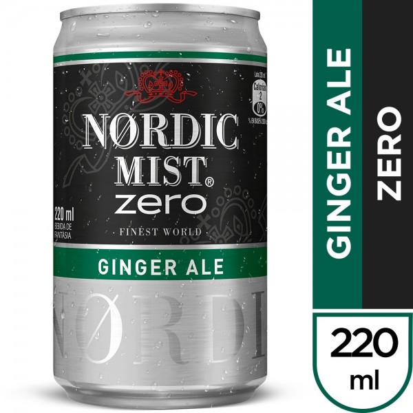 BEBIDA GINGER ALE ZERO LATA 220 ML