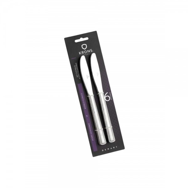 CUCHILLOS BLISTER PERLADO 6 UNIDADES
