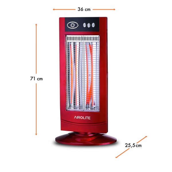 CALEFACTOR VERTICAL FIBRA CARBONO HC900
