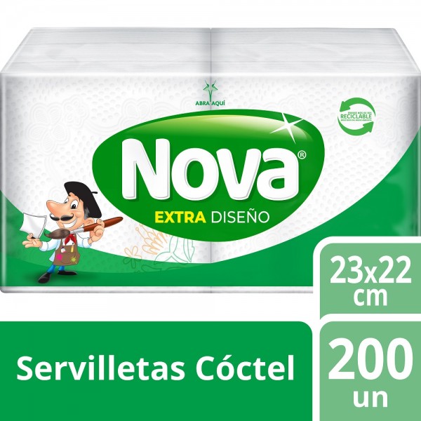 SERVILLETA COCTEL EXTRA DISEÑO 200 UN