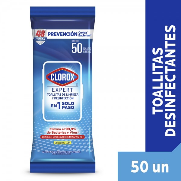 TOALLITAS DESINFECTANTES EXPERT FLOWPACK 50 UN
