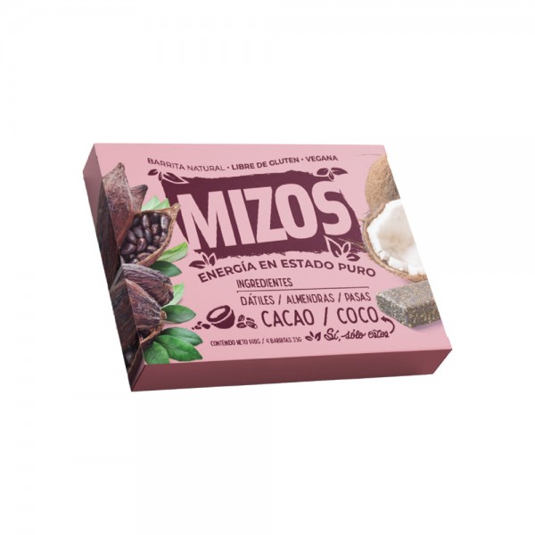 BARRITA NATURAL CACAO COCO ESTUCHE 4X35G