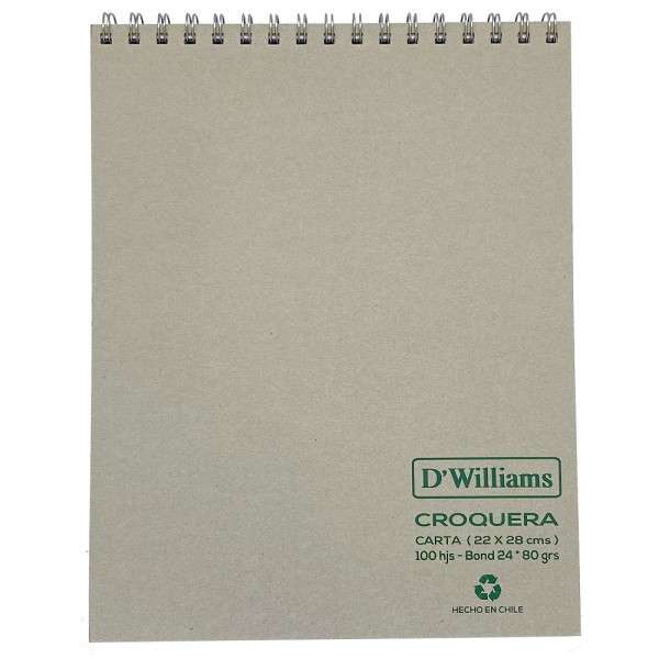CROQUERA ECOLOGICA CARTA 100 HOJAS