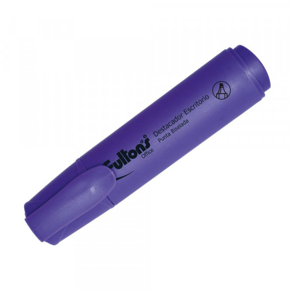 DESTACADOR ESCRITORIO PUNTA BISELADA MORADO