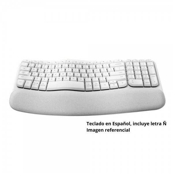 TECLADO INALAMBRICO ERGO BLUETOOTH USB WAKE KEYS BLANCO