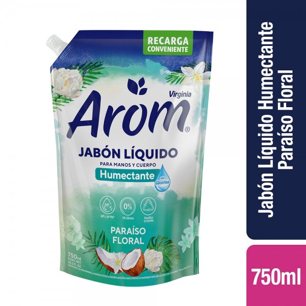 JABON LIQUIDO DOYPACK PARAISO FLORAL 750ML